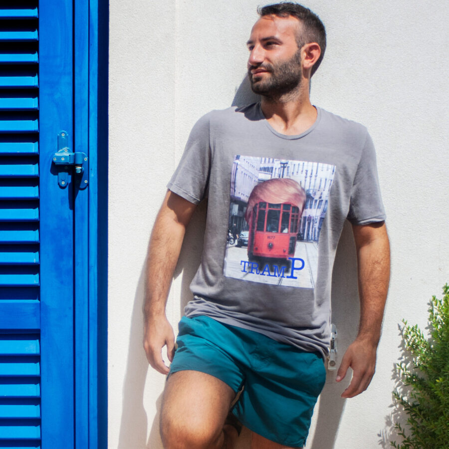 Trump tram TramP parrucca Sam Badi clothing ciccio gazia