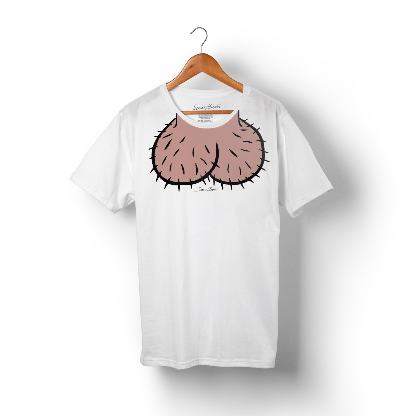 maglietta testicoli Sam Badi clothing testa di cazzo