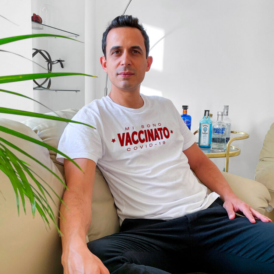 MI SONO VACCINATO covid 19 coronavirus vaccino sam badi clothing