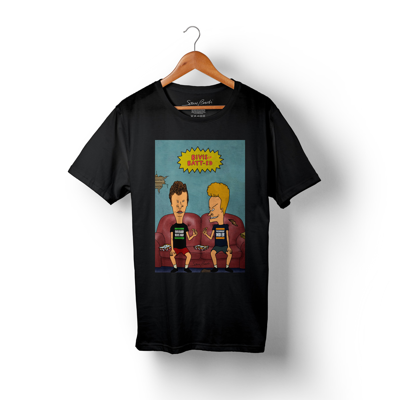 bivis en batt-ed beavis & butt-head sam badi clothing verscion version meme cartoons
