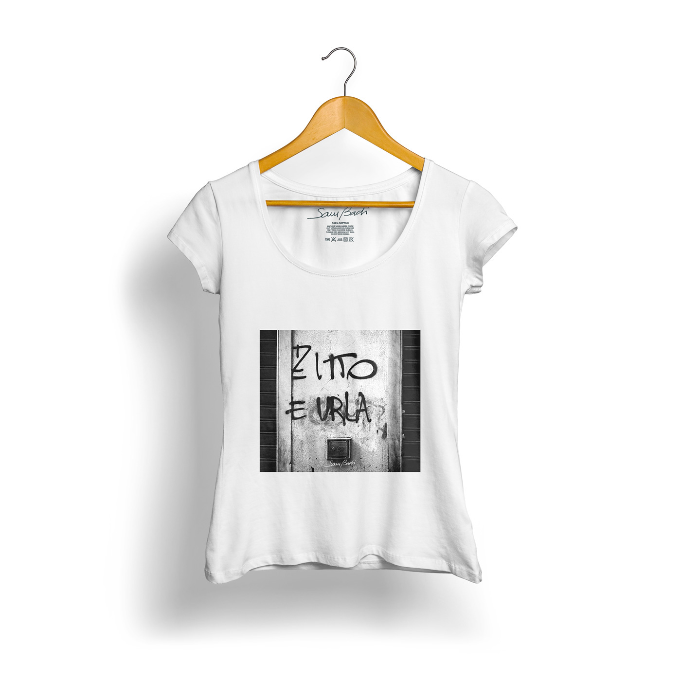 ZITTO E URLA scritte sui muri uoll wall meme Sam Badi Clothing