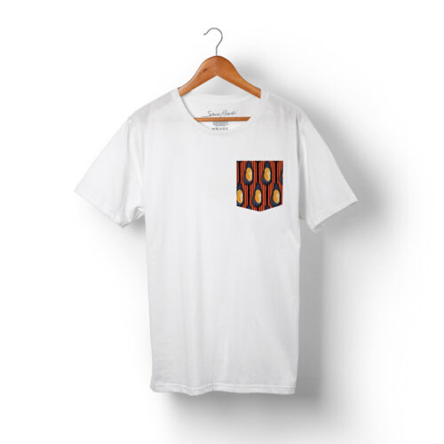 maglietta con taschino cozzy wax bomberz orange fiber coopertiva alice sartoria san vittore