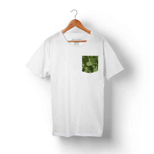 maglietta con taschino fingher mimetic bomberz orange fiber coopertiva alice sartoria san vittore